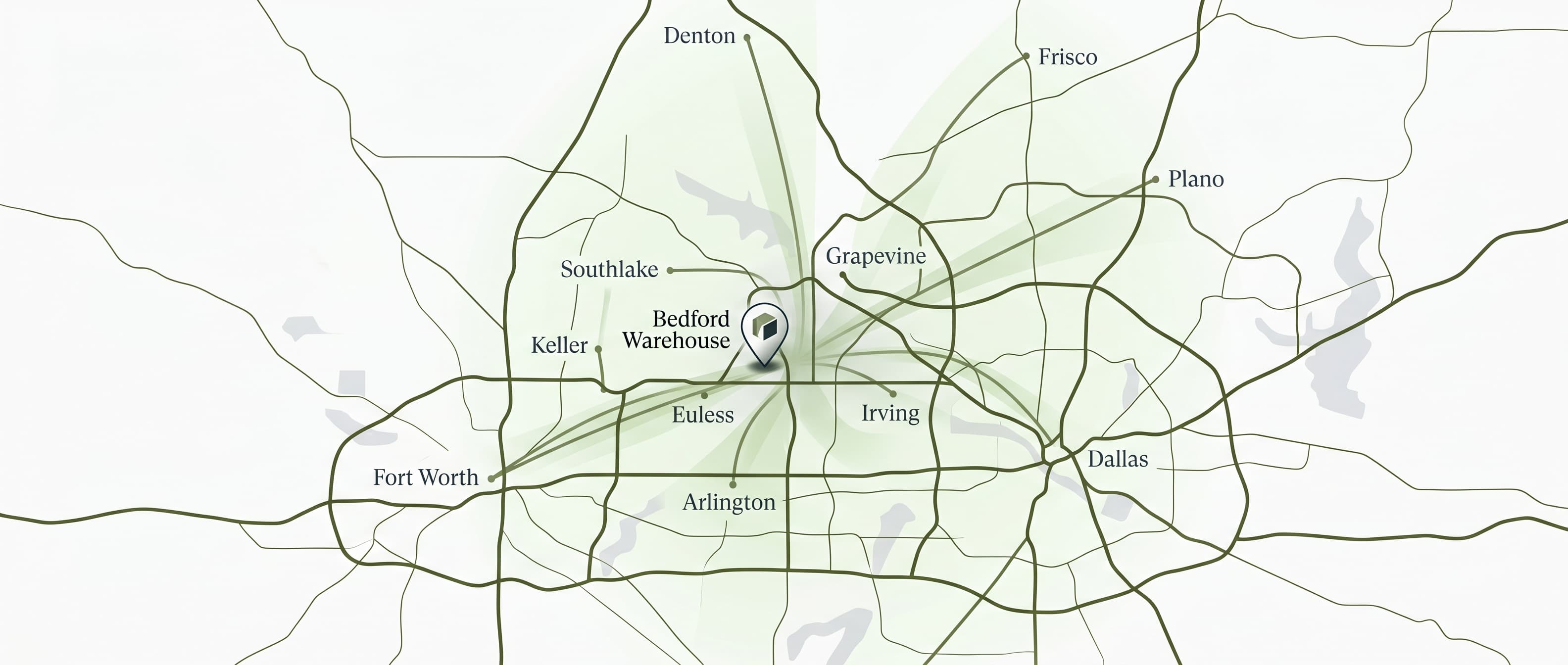 DFW same-day delivery coverage area